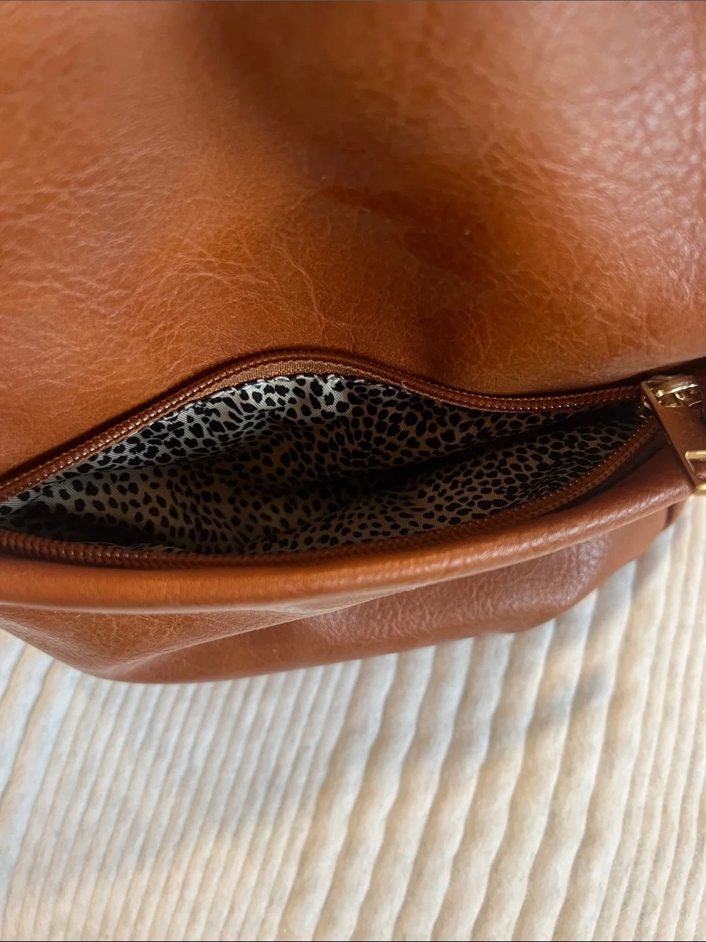 Sole Society Classic Tan Leather Backpack - Stylish Everyday Bag